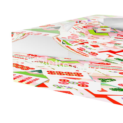 Récipient à bonbons en acrylique motif pétale abstrait Mahjong