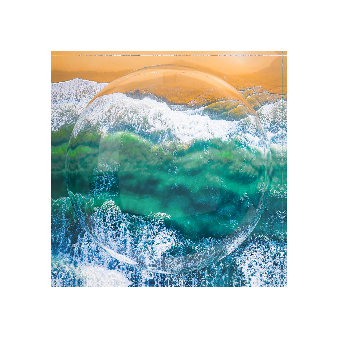 Making Waves Aerial Acrylic Candy Catchall Dish