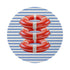 Marine Safety Bouy Ring  16" Round Pebble Placemats - nicolettemayer.com