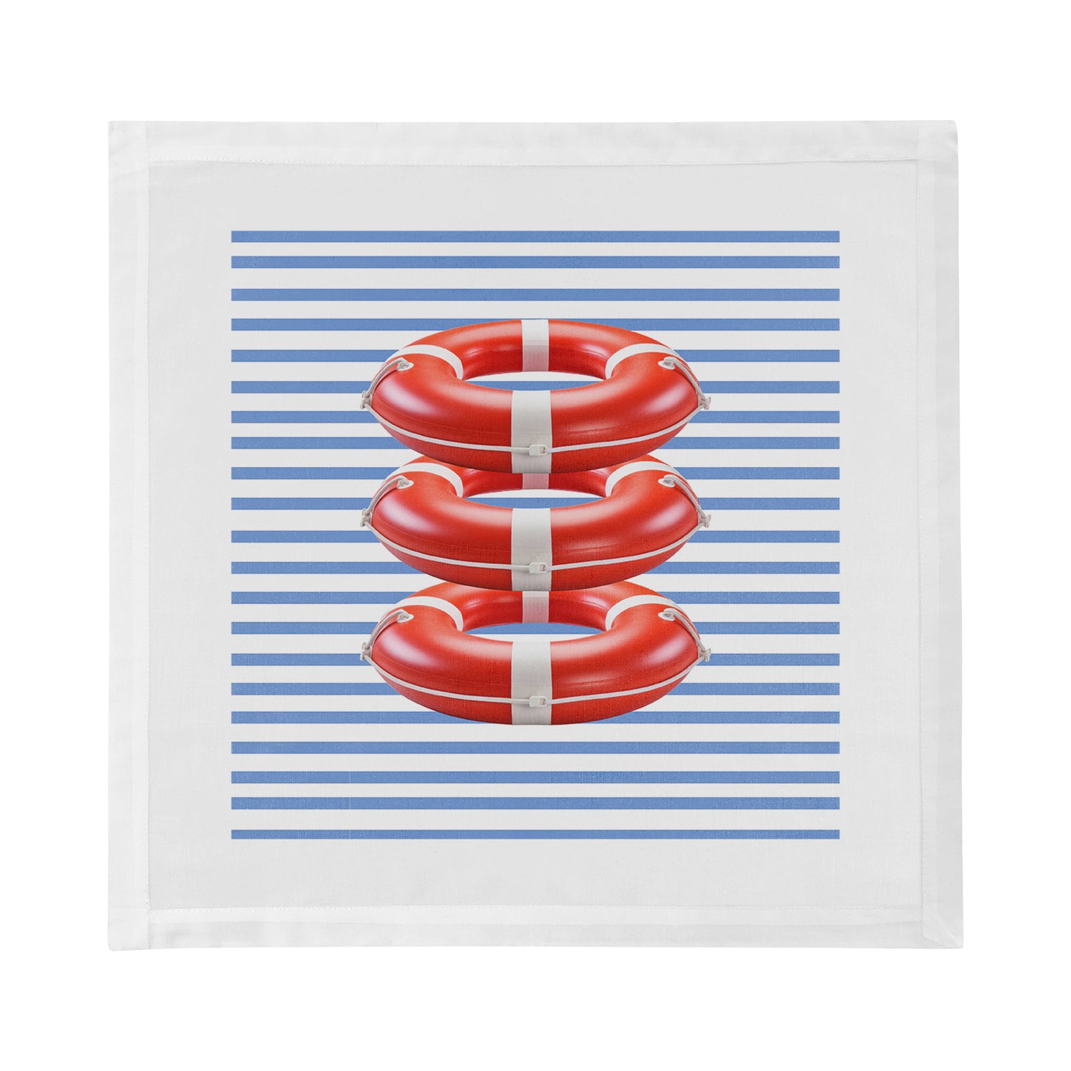 Marine Safety Bouy Ring 22" Dinner Napkins- nicolettemayer.com
