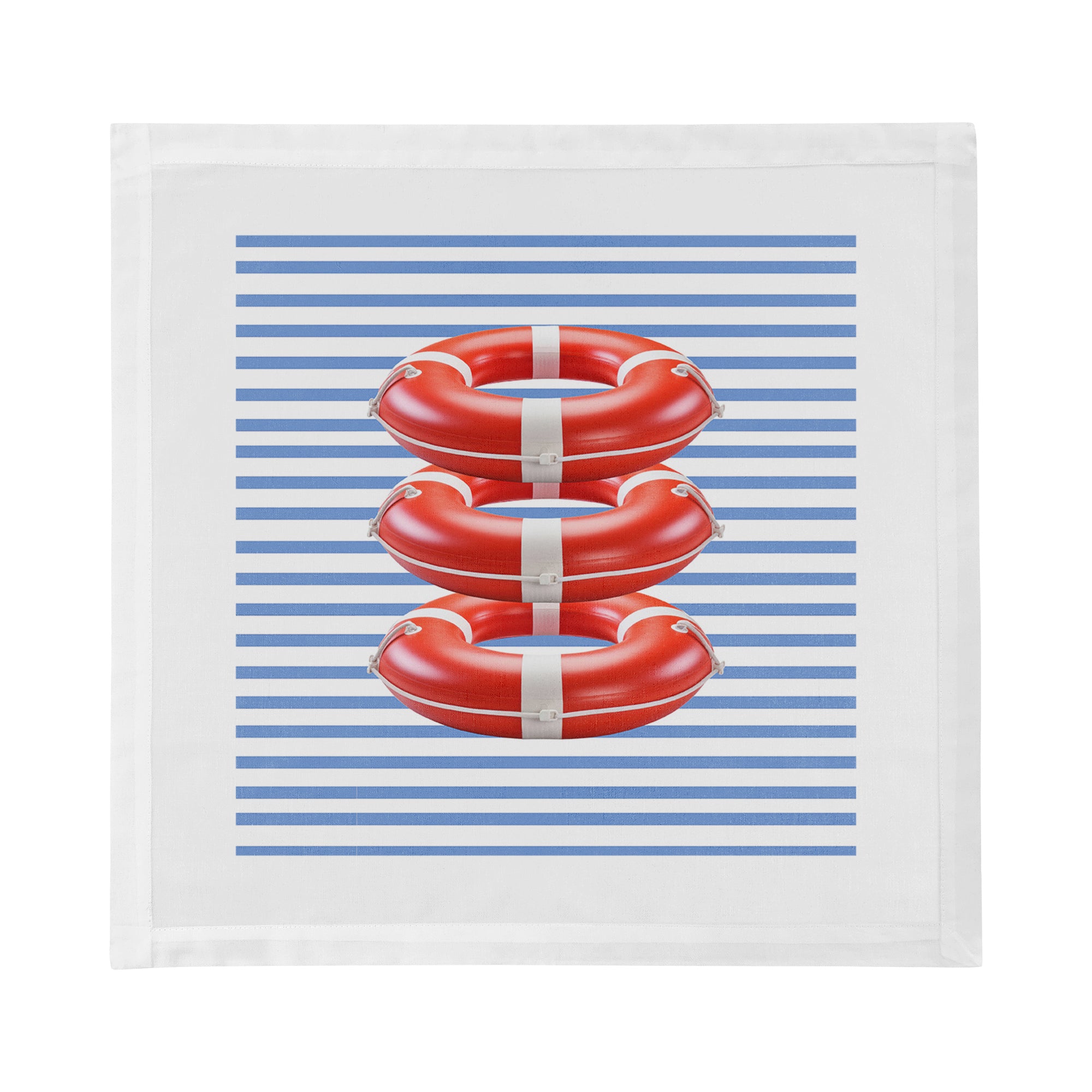 Marine Safety Bouy Ring 22" Dinner Napkins- nicolettemayer.com
