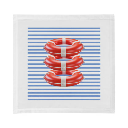 Marine Safety Bouy Ring 22" Dinner Napkins- nicolettemayer.com
