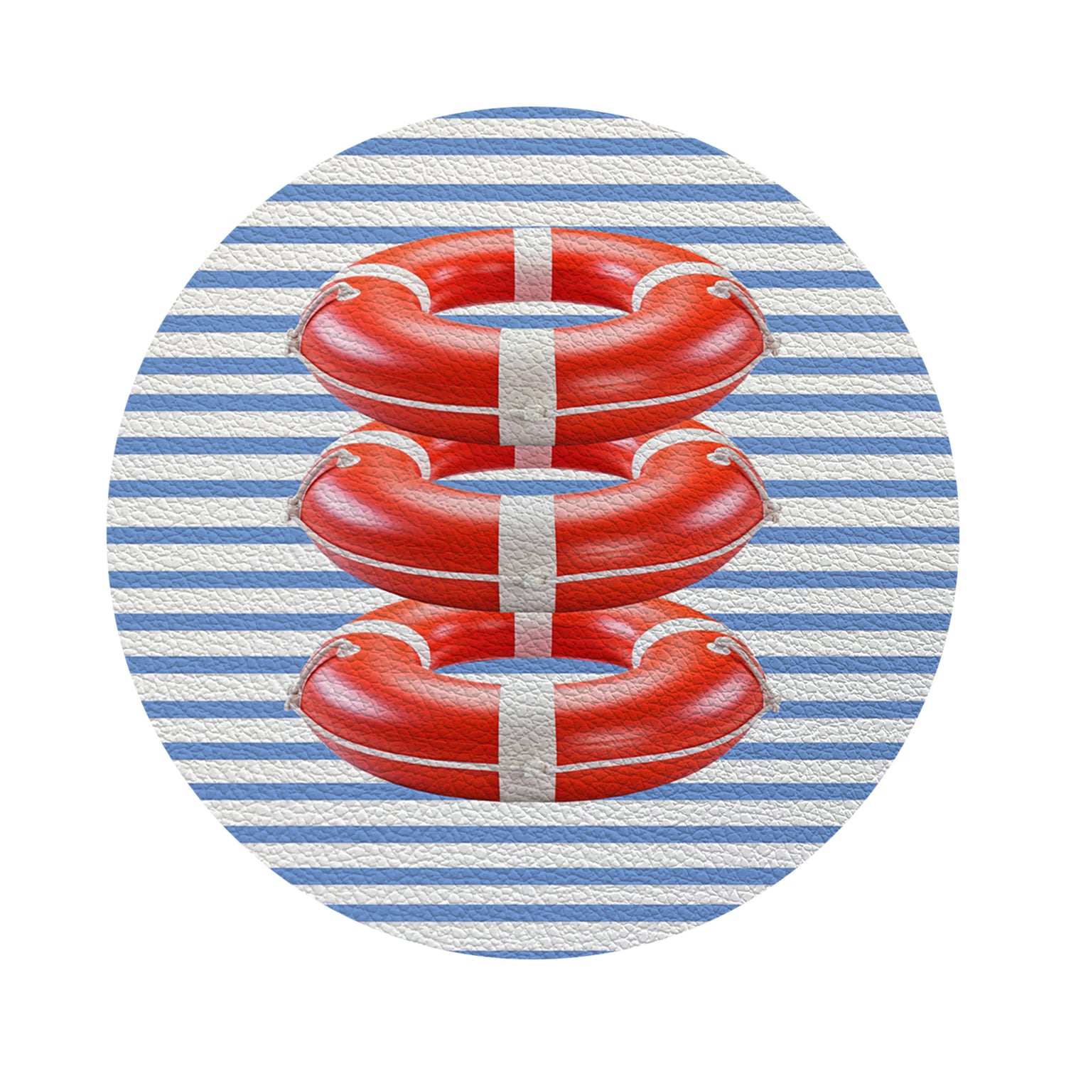 Marine Safety Bouy Ring 4" Dinner Napkins- nicolettemayer.com
