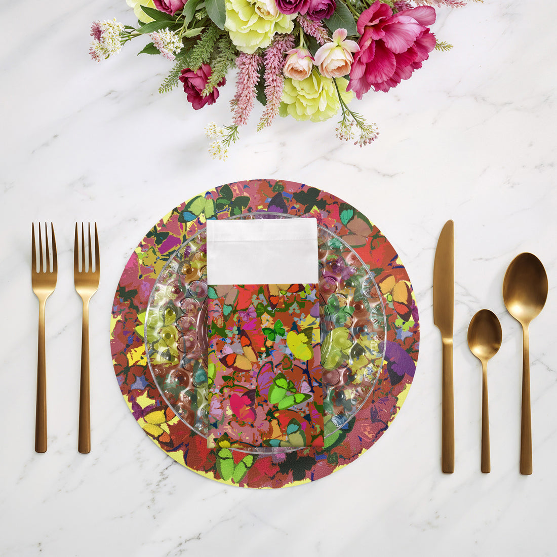 MARIPOSA POP 22"X22" HEMSTITCH DINNER NAPKIN, SET OF 4 - nicolettemayer.com