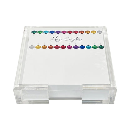 Merry Everything Note Cards With Acrylic Holder