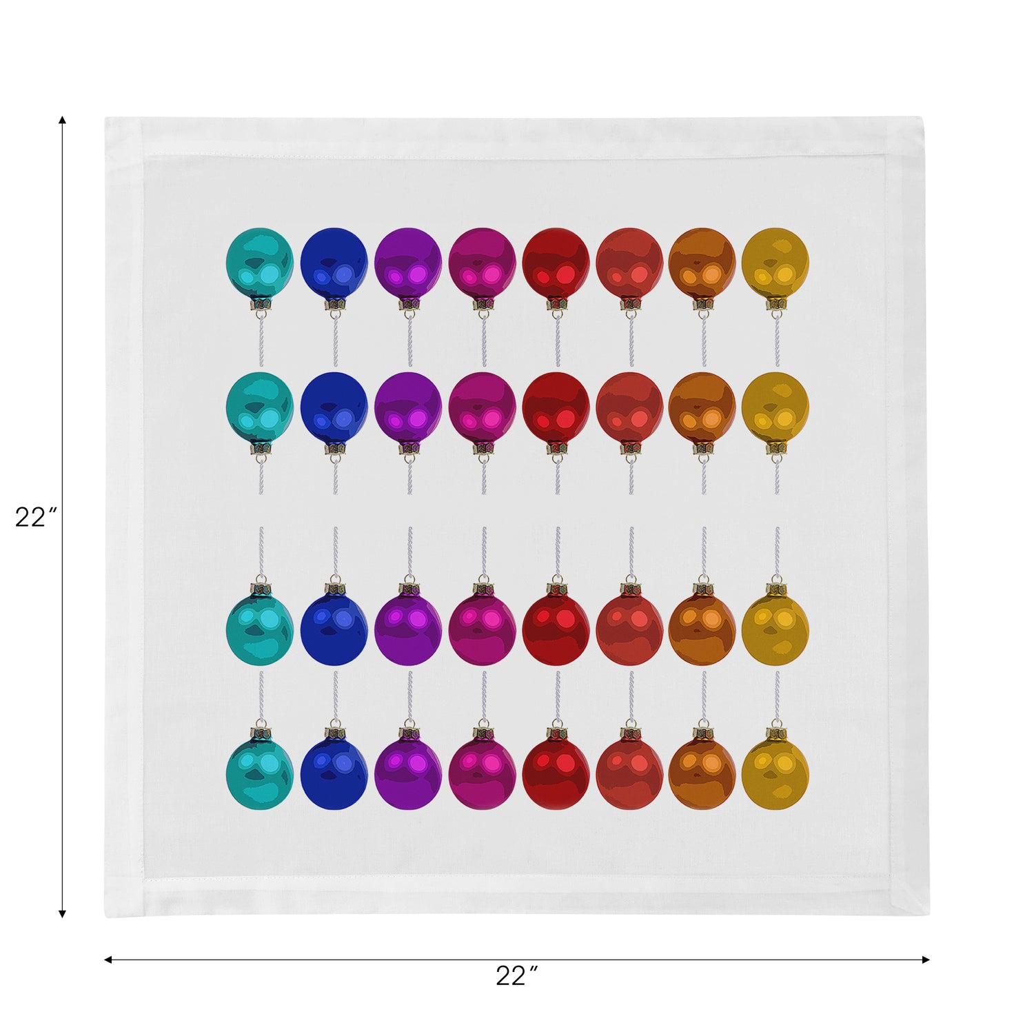 Merry Everything No Writing II Cotton Sateen Dinner Napkins