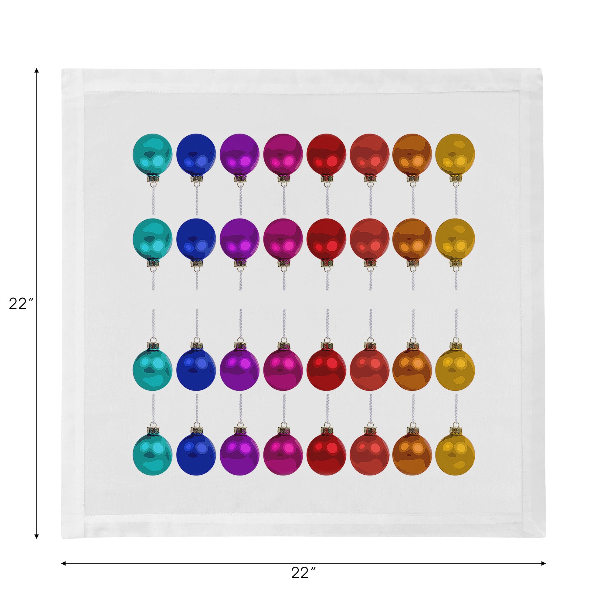 Merry Everything No Writing II Cotton Sateen Dinner Napkins