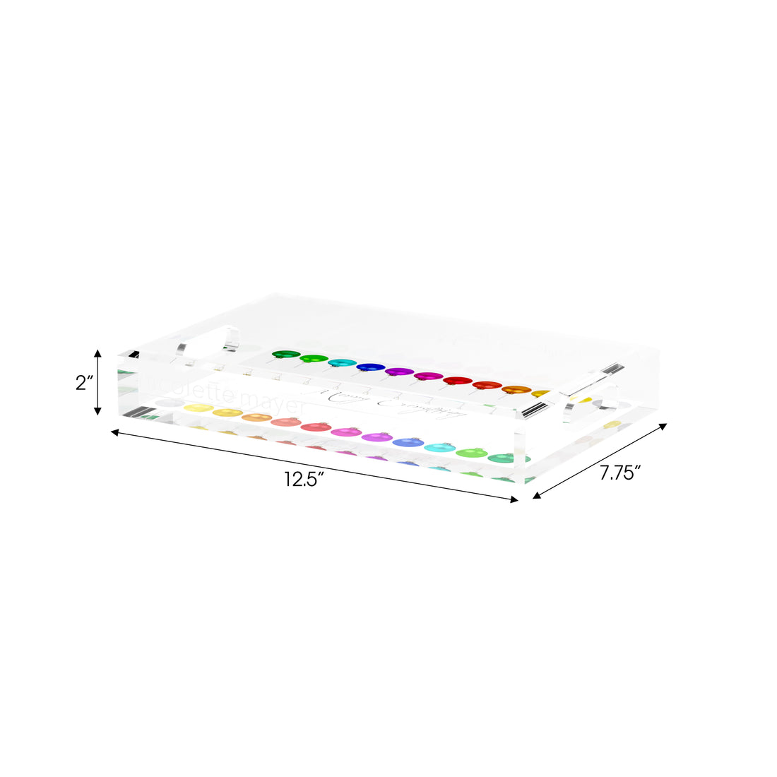 Merry Everything! 12.5X7.75 Acrylic Tray - nicolettemayer.com
