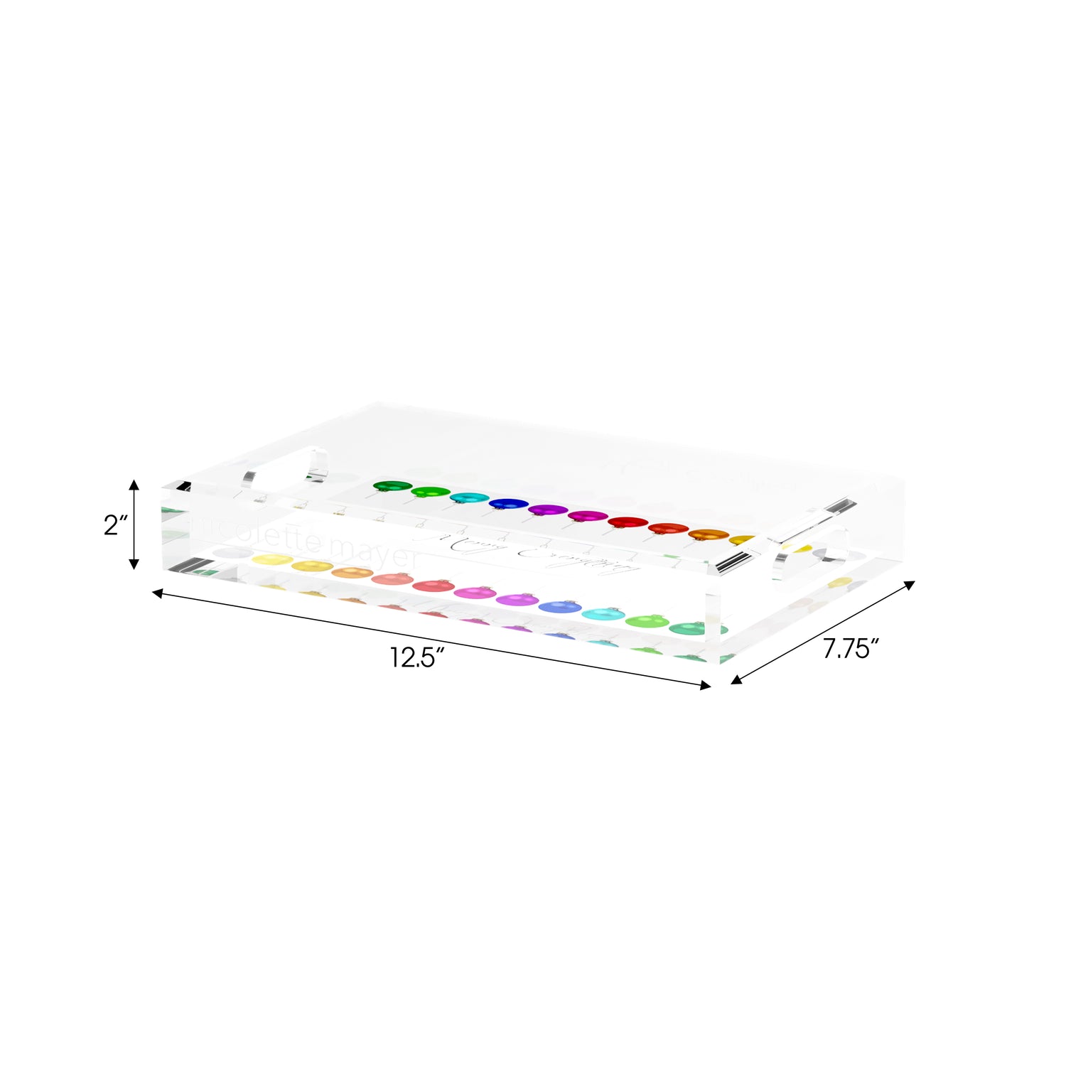 Merry Everything! 12.5X7.75 Acrylic Tray - nicolettemayer.com
