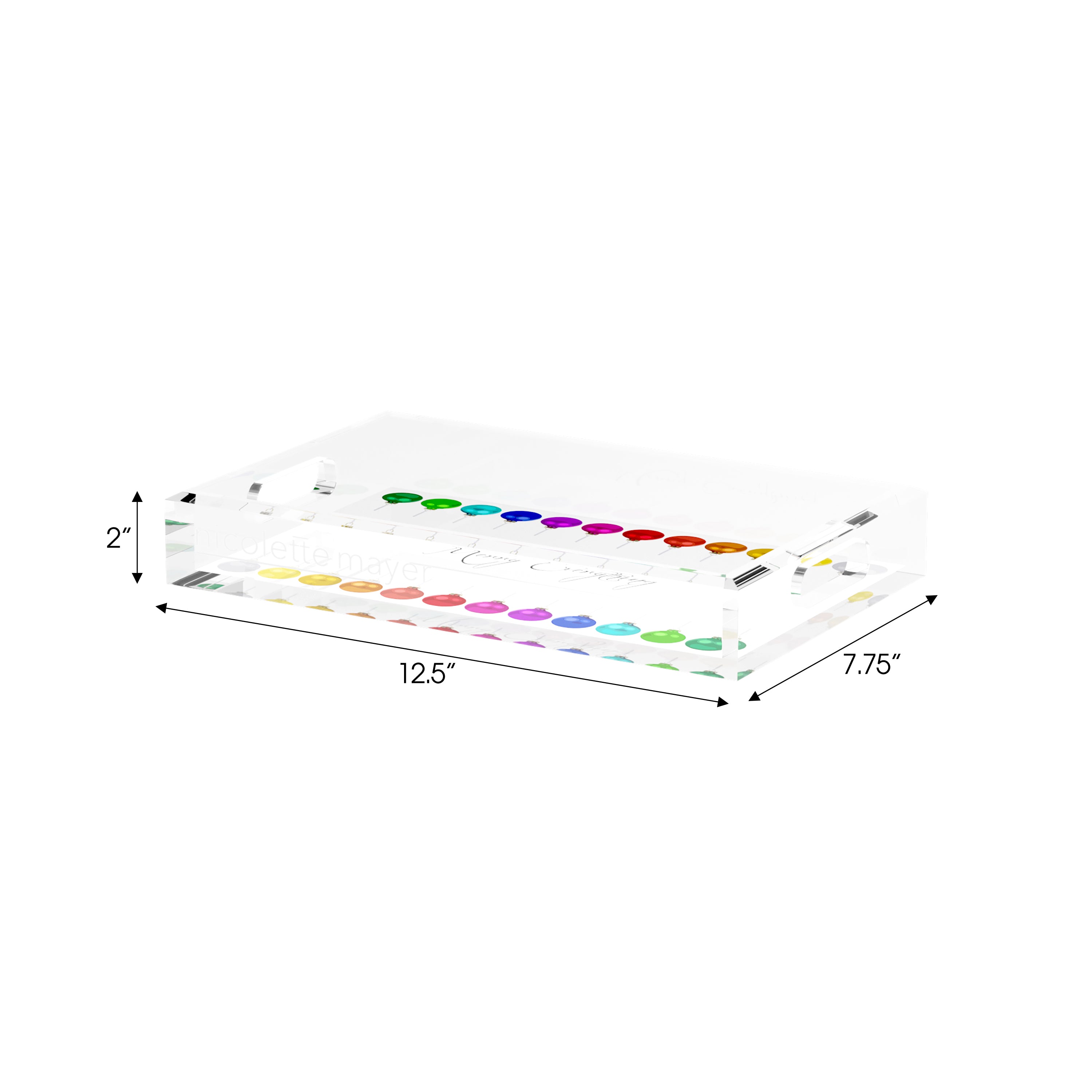 Merry Everything! 12.5X7.75 Acrylic Tray - nicolettemayer.com

