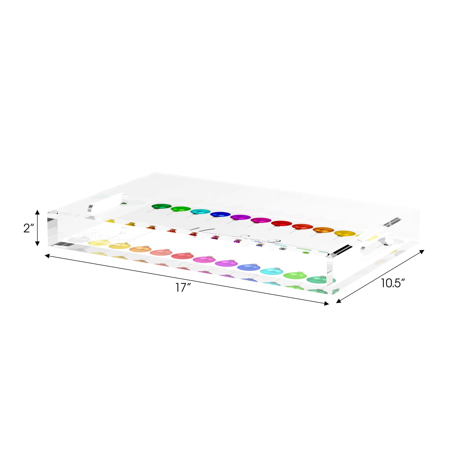 Merry Everything! 17X10.5 Acrylic Tray - nicolettemayer.com
