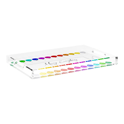 Merry Everything! 22.5X14.5 Acrylic Tray - nicolettemayer.com
