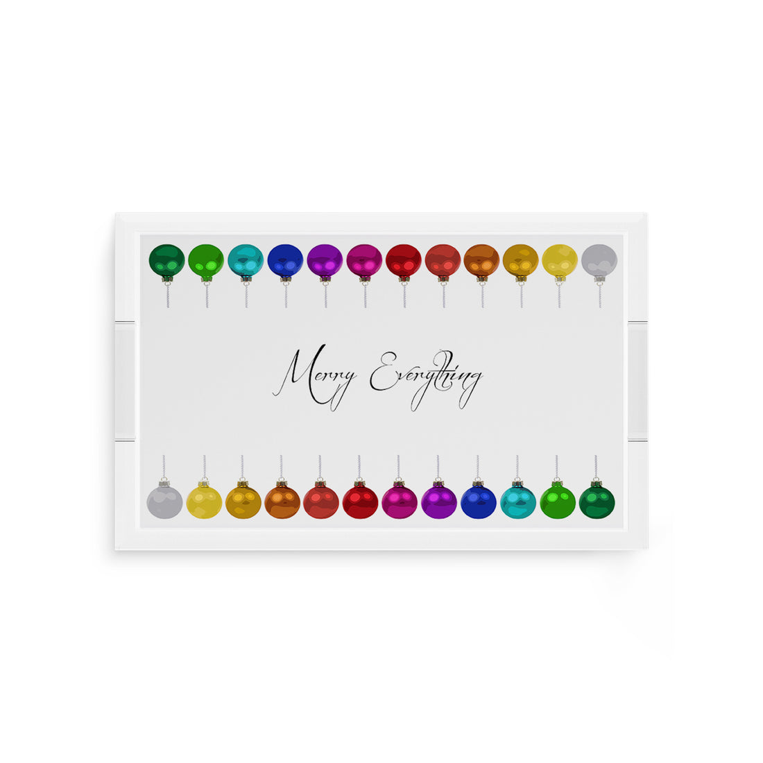 Merry Everything! 12.5X7.75 Acrylic Tray - nicolettemayer.com
