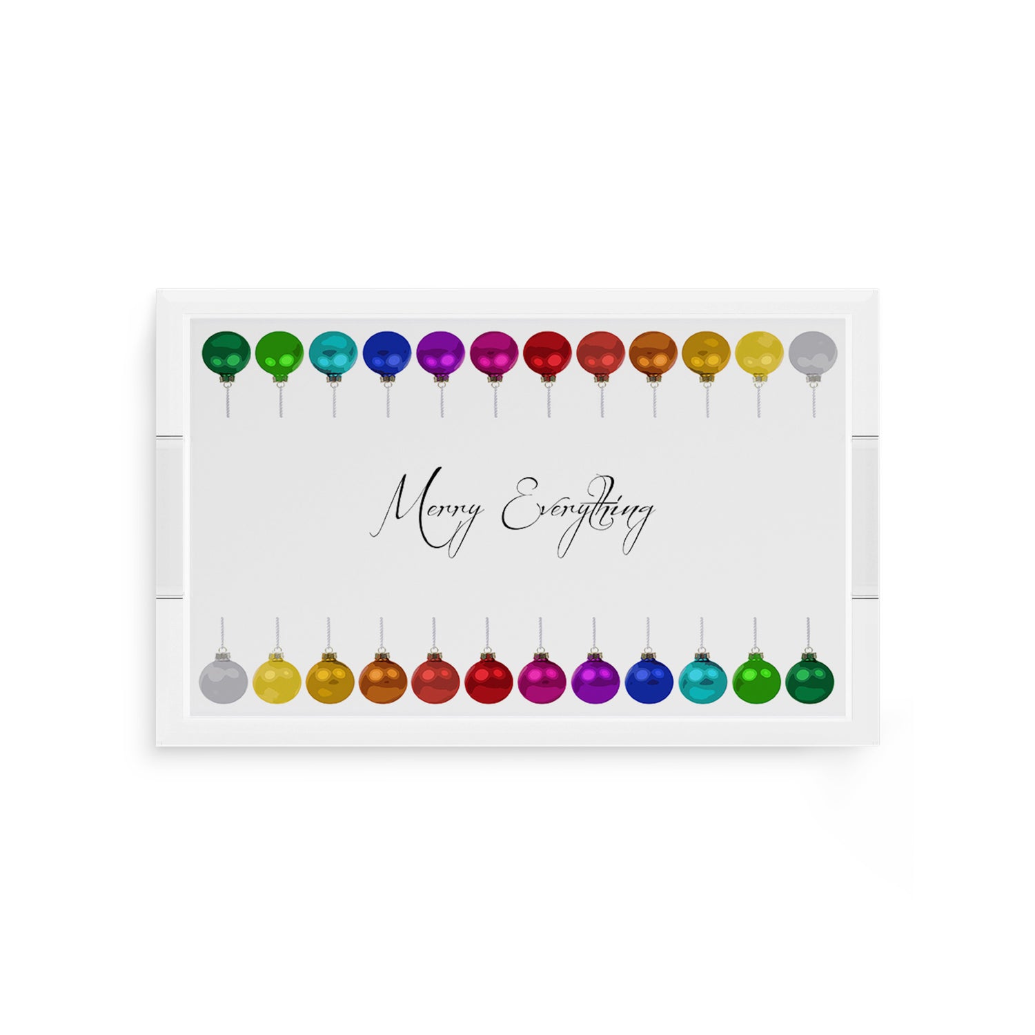 Merry Everything! 12.5X7.75 Acrylic Tray - nicolettemayer.com
