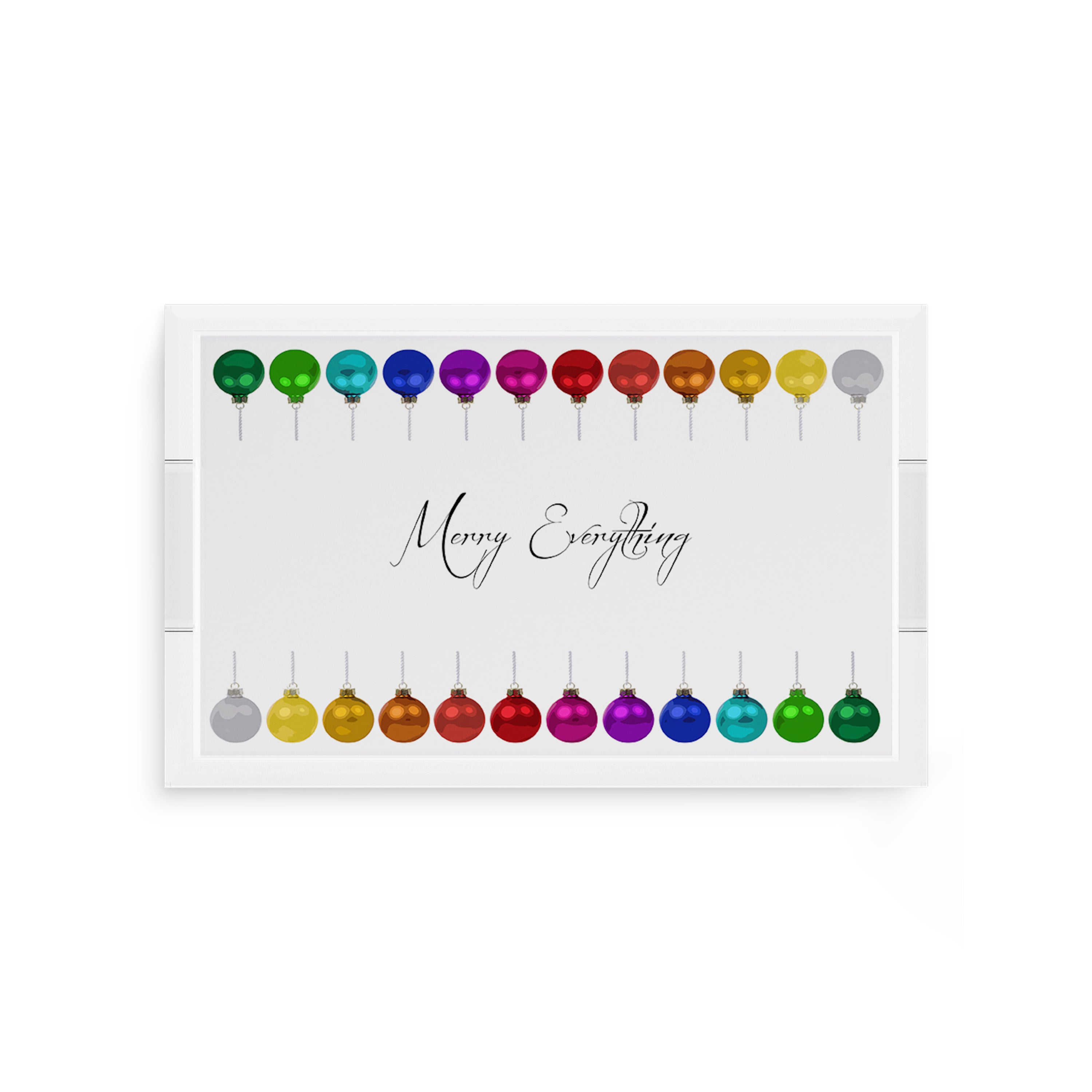 Merry Everything! 12.5X7.75 Acrylic Tray - nicolettemayer.com
