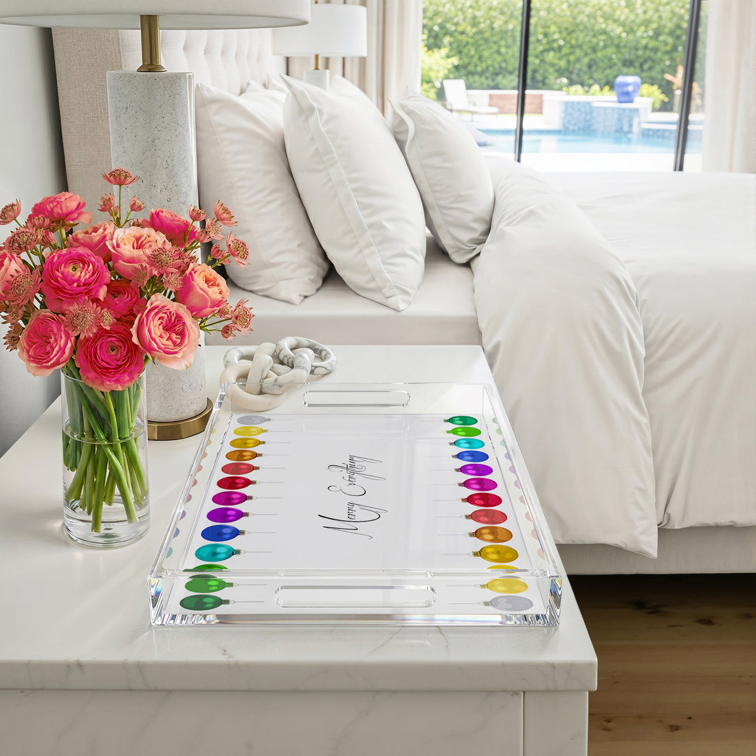 Merry Everything! 22.5X14.5 Acrylic Tray - nicolettemayer.com

