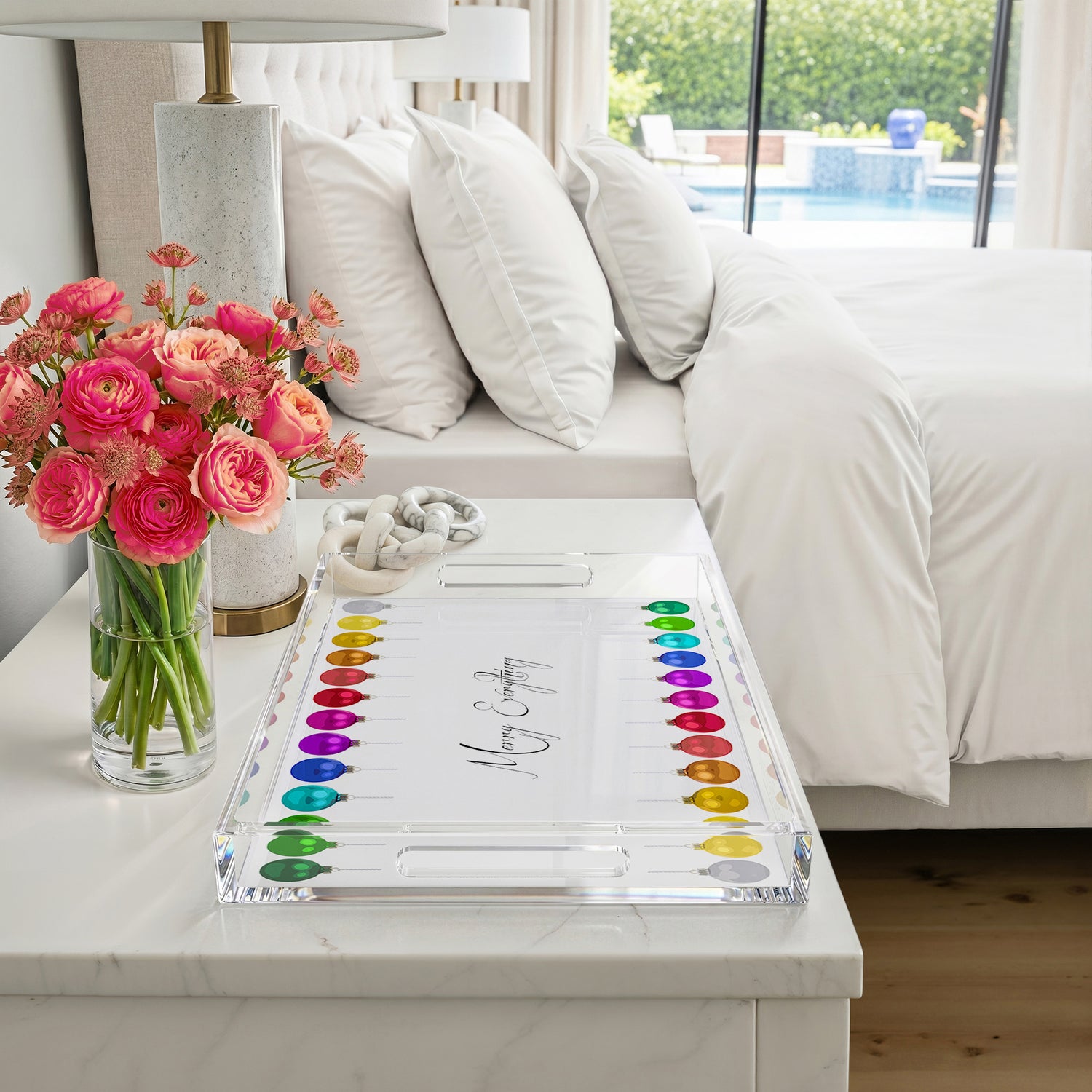 Merry Everything! 22.5X14.5 Acrylic Tray - nicolettemayer.com
