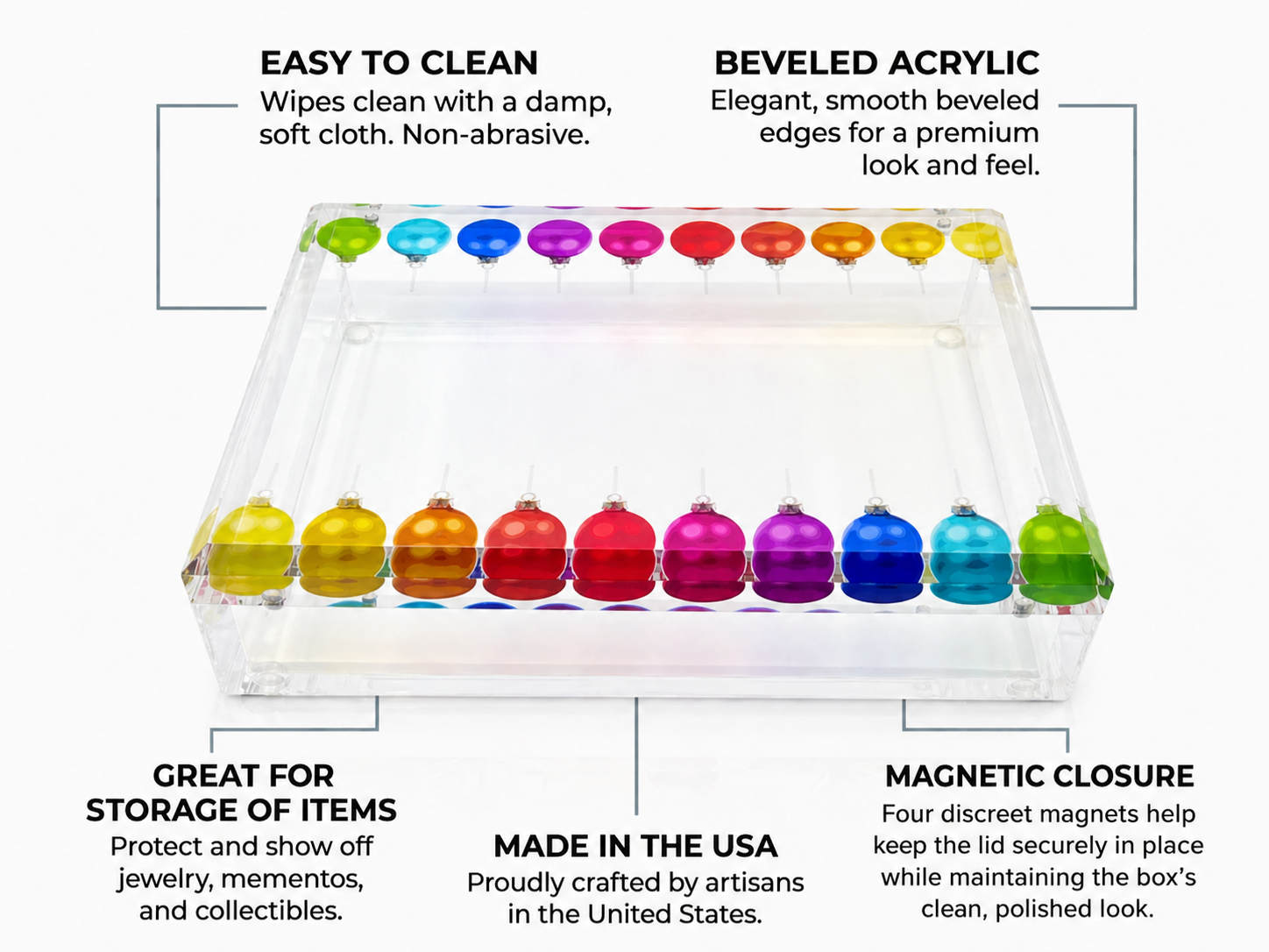 Merry Everything Acrylic Box - nicolettemayer.com