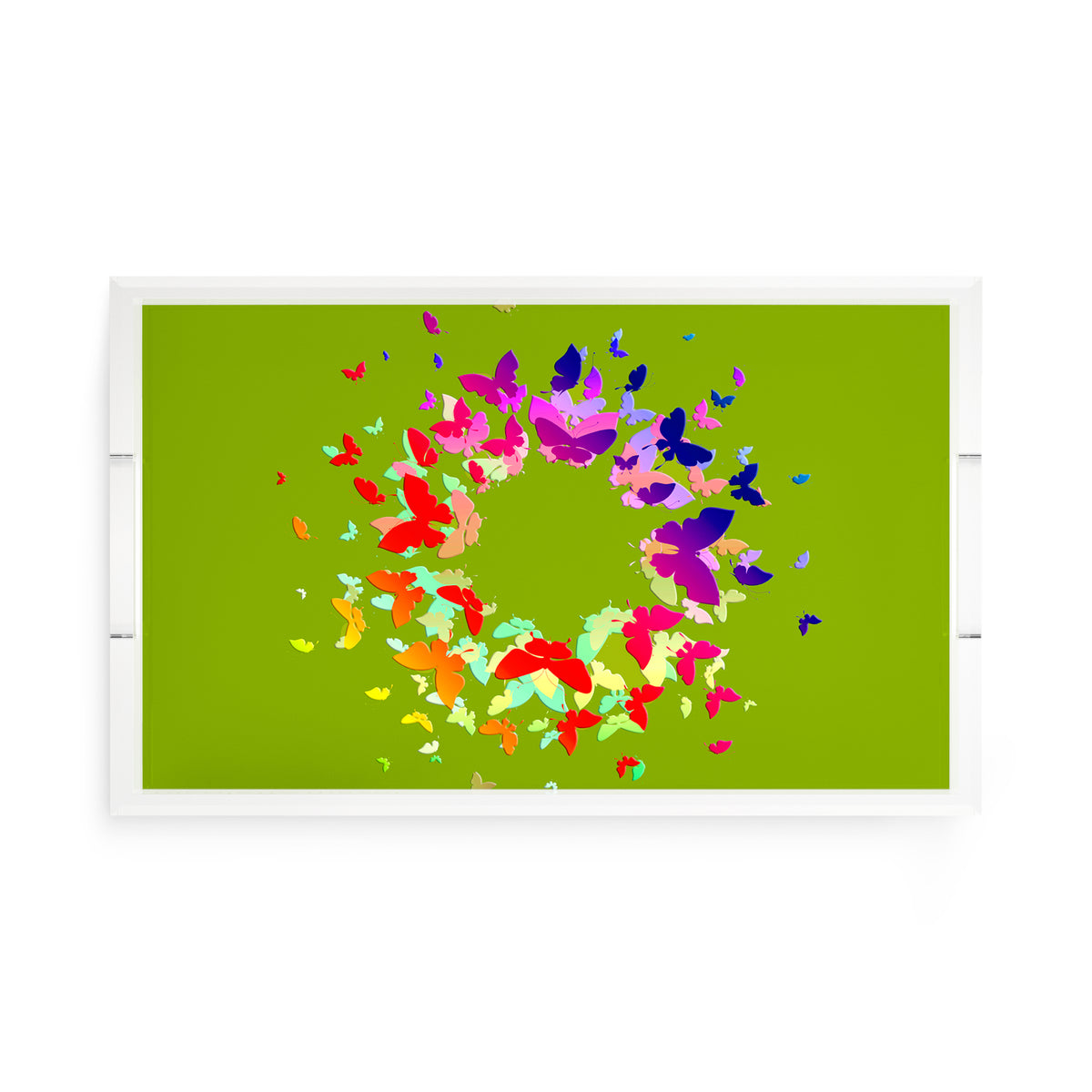 Metamorphosis Acrylic Rectangle Decorative Tray, by Nicolette Mayer 