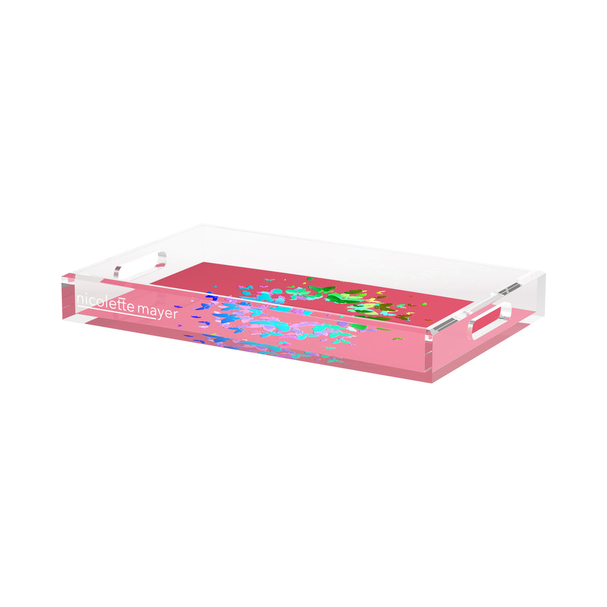 Metamorphosis Acrylic Rectangle Decorative Tray, by Nicolette Mayer 