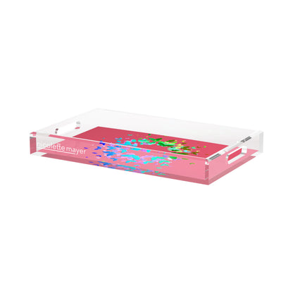 Metamorphosis Acrylic Rectangle Decorative Tray, by Nicolette Mayer 
