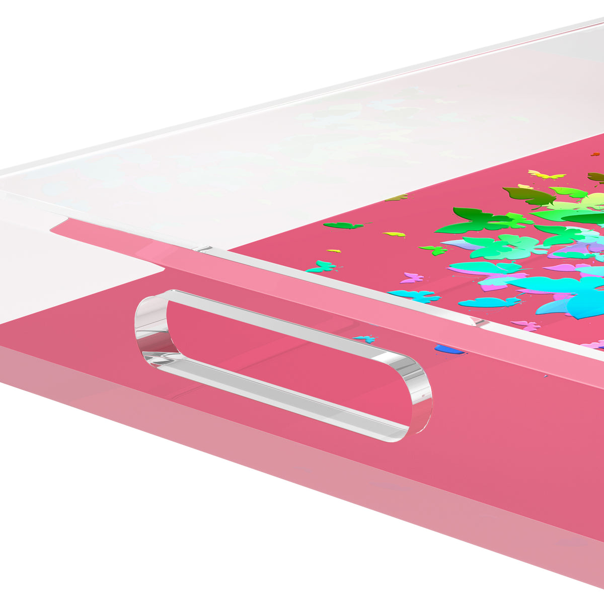 Metamorphosis Acrylic Rectangle Decorative Tray, by Nicolette Mayer 