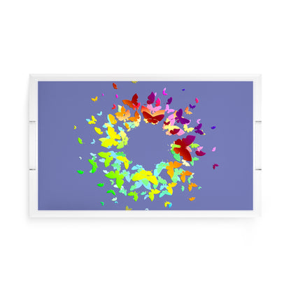 Metamorphosis Acrylic Rectangle Decorative Tray, by Nicolette Mayer 