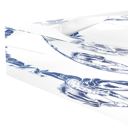 Midnight Cowboy XOXO Acrylic Candy Catchall Dish, 6 x 6 in., 8 x 8 in. by Nicolette Mayer