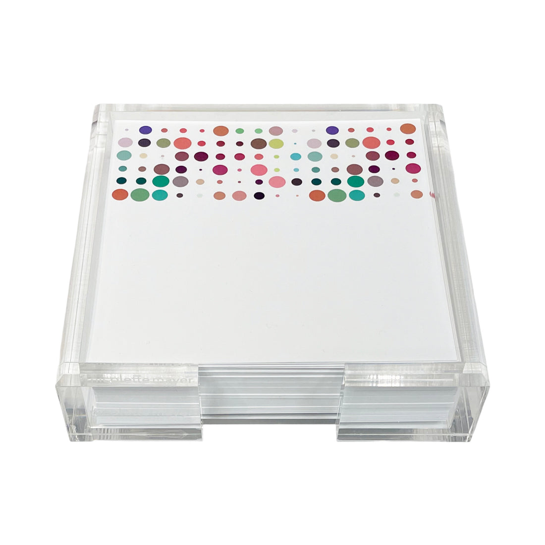 Mod Confetti Andre Note Cards With Acrylic Holder
