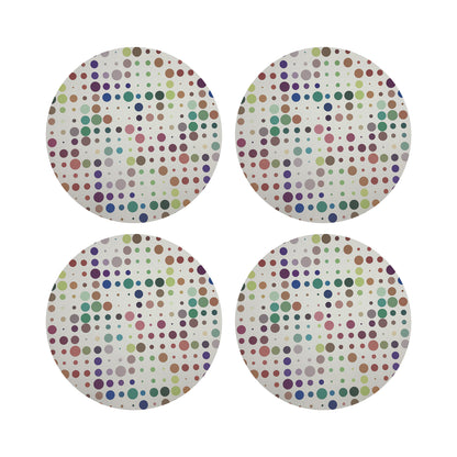 Mod Confetti Andre 16&quot; Round Pebble Placemats, Set of 4 - nicolettemayer.com
