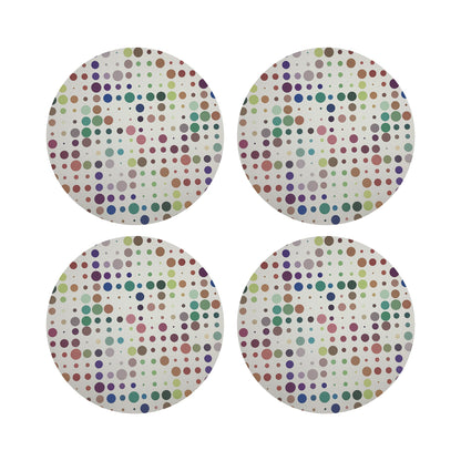 Mod Confetti Granada 16" Round Pebble Placemats, Set of 4 - nicolettemayer.com