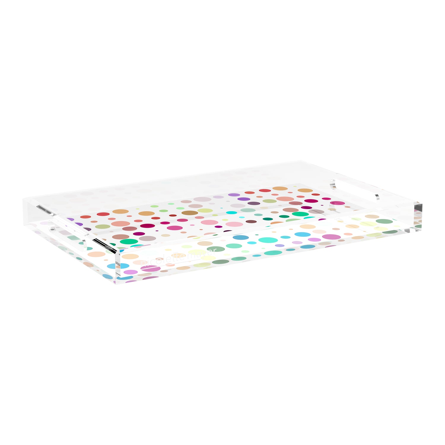 Mod Confetti Andre 22.5X14.5 Acrylic Tray - nicolettemayer.com
