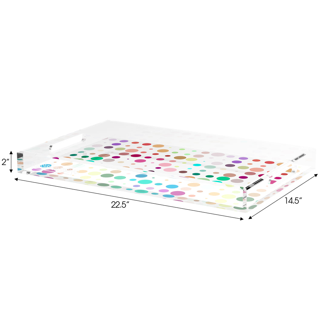 Mod Confetti Andre 22.5X14.5 Acrylic Tray - nicolettemayer.com
