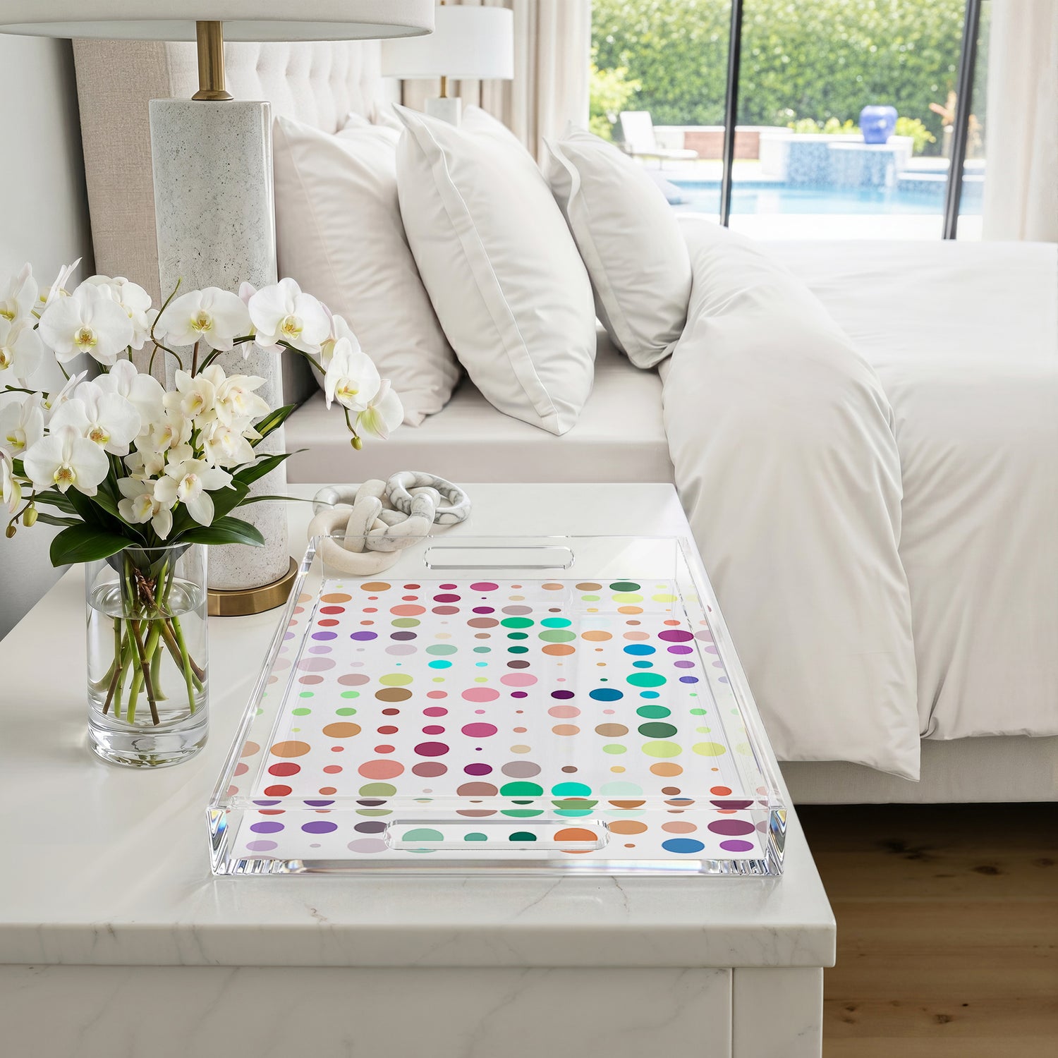 Mod Confetti Andre 22.5X14.5 Acrylic Tray - nicolettemayer.com
