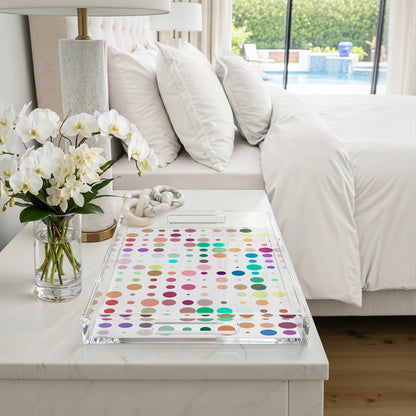 Mod Confetti Andre 22.5X14.5 Acrylic Tray - nicolettemayer.com
