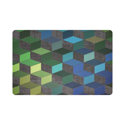 Modern Steps Spring 17.5 Rectangle Pebble Placemats, Set Of 4 - nicolettemayer.com