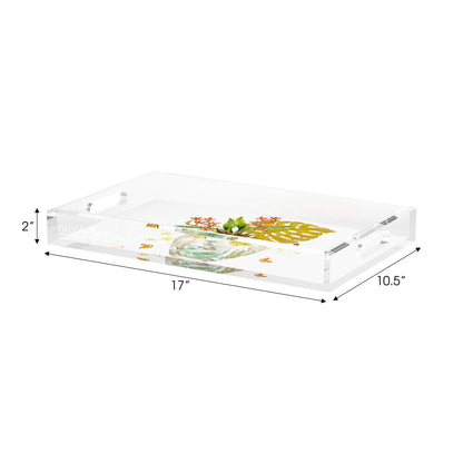 Monkey Large Jungle Dijon Acrylic Decorative Tray, 17 x 10.5 in. by Nicolette Mayer 