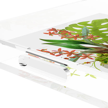 Monkey Large Jungle White 12X12 Acrylic Tray - nicolettemayer.com
