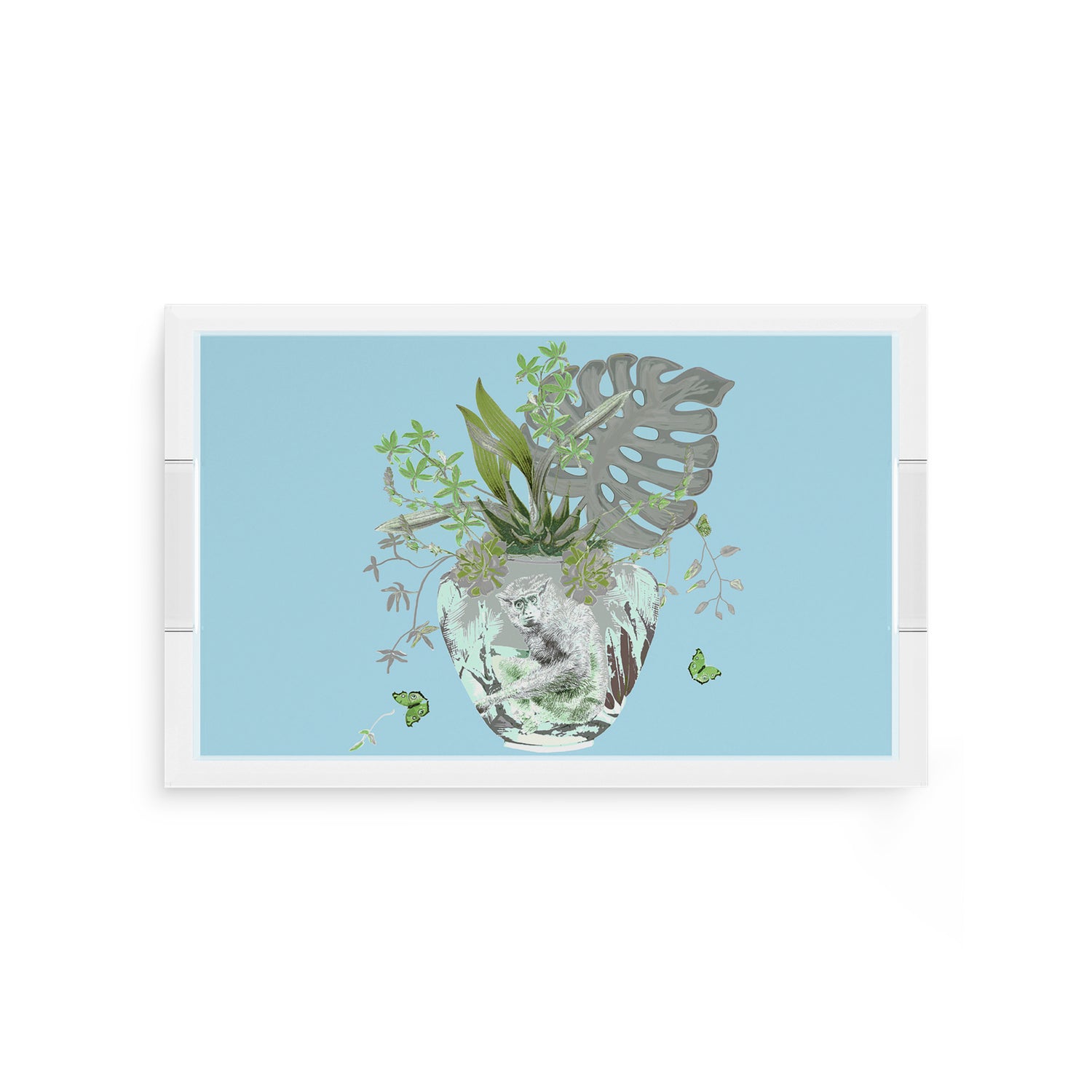 Monkey Large Jungle Bedford 12.5X7.75 Acrylic Tray - nicolettemayer.com
