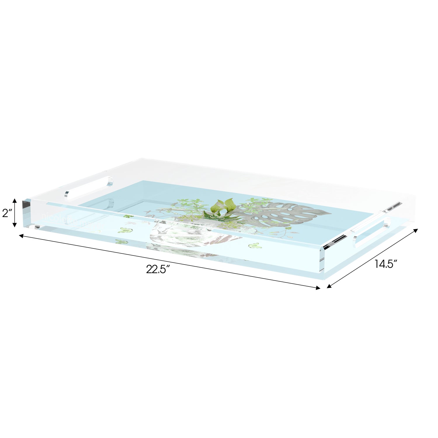 Monkey Large Jungle Bedford 22.5X14.5 Acrylic Tray - nicolettemayer.com
