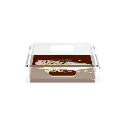 Monkey Large Jungle Chocolatte 12.5X7.75 Acrylic Tray - nicolettemayer.com
