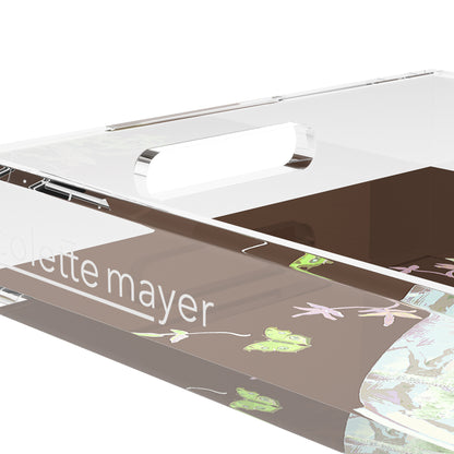 Monkey Large Jungle Chocolatte 12.5X7.75 Acrylic Tray - nicolettemayer.com
