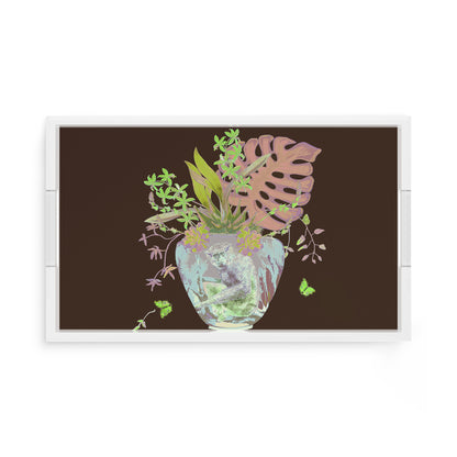 Monkey Large Jungle Chocolatte 17X10.5 Acrylic Tray - nicolettemayer.com
