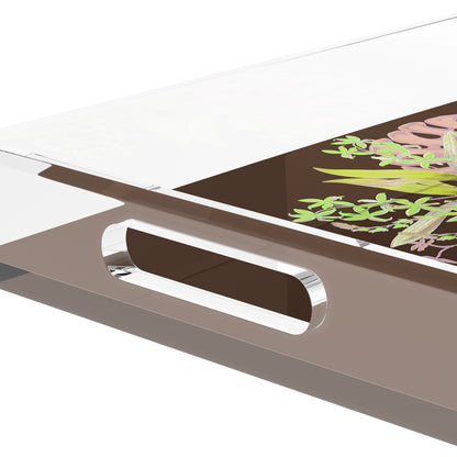 Monkey Large Jungle Chocolatte 22.5X14.5 Acrylic Tray - nicolettemayer.com
