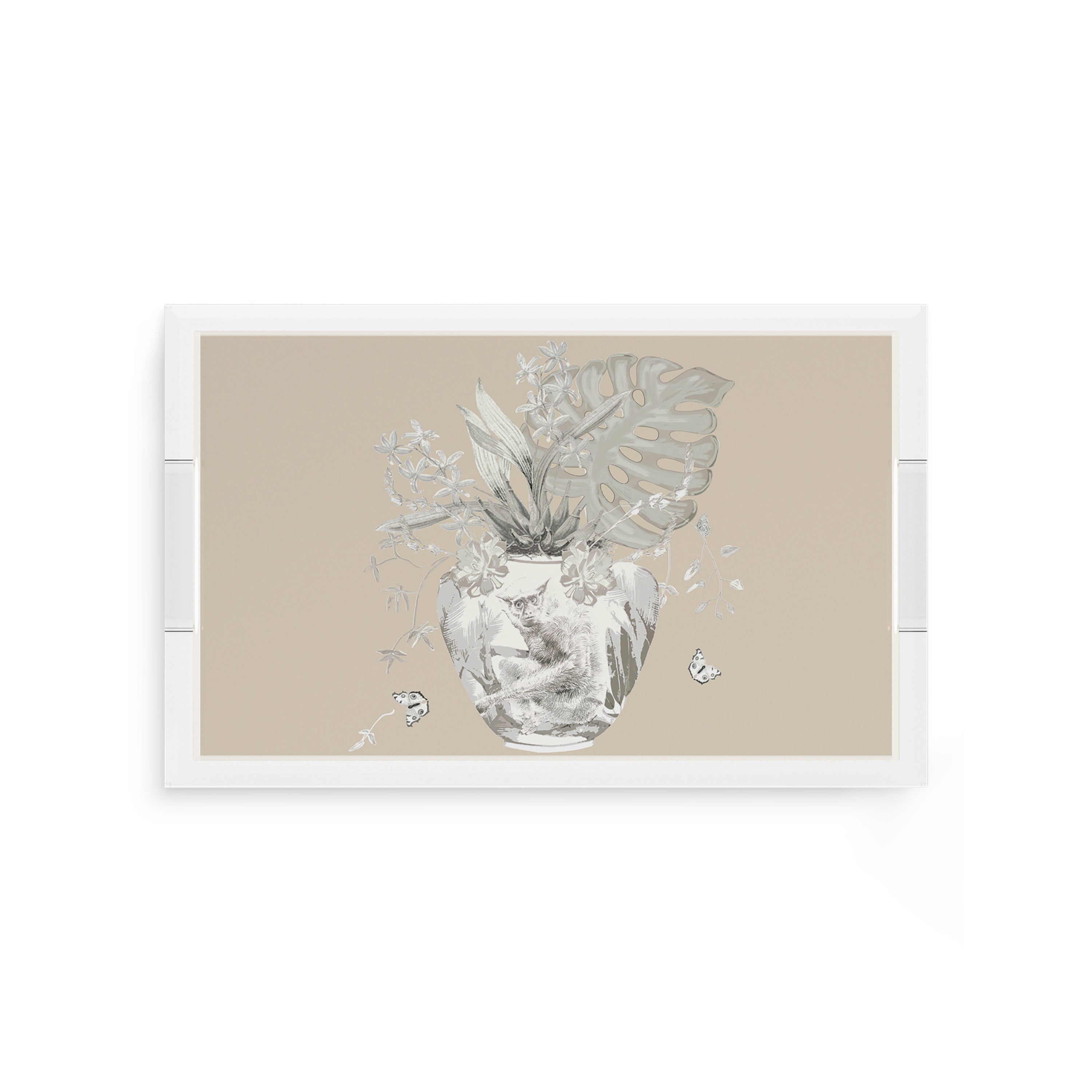 Monkey Large Jungle Greenwhich 12.5X7.75 Acrylic Tray - nicolettemayer.com
