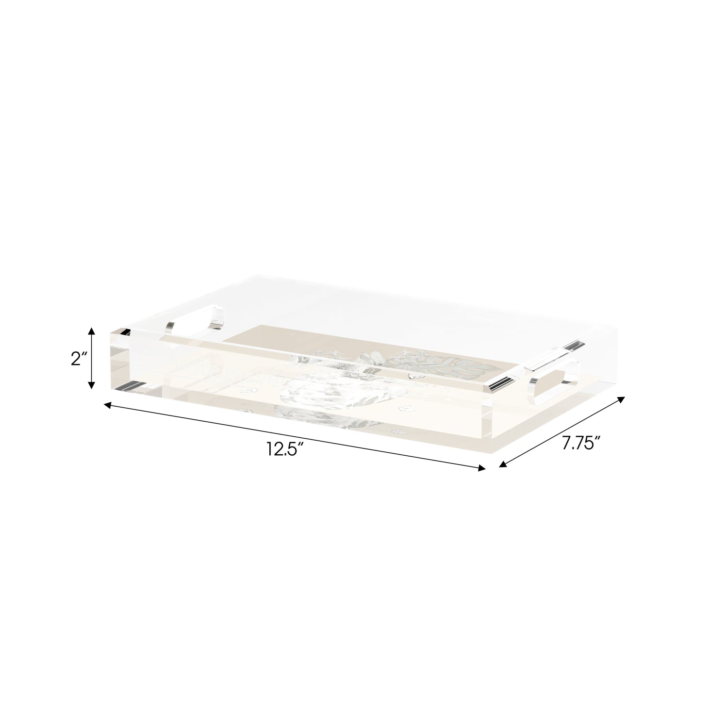 Monkey Large Jungle Greenwhich 12.5X7.75 Acrylic Tray - nicolettemayer.com
