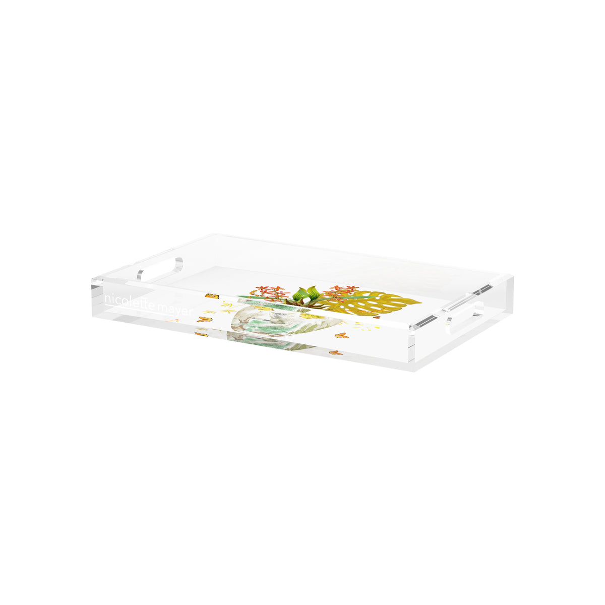 Monkey Large Jungle Dijon Acrylic Decorative Tray, 12.5 x 7.75 in. by Nicolette Mayer 