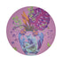 Monkey Large Jungle Sacha 16" Round Pebble Placemats, Set of 4 - nicolettemayer.com

