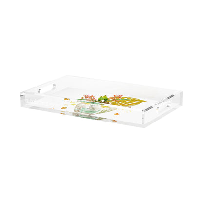 Monkey Large Jungle Dijon Acrylic Decorative Tray, 17 x 10.5 in. by Nicolette Mayer 