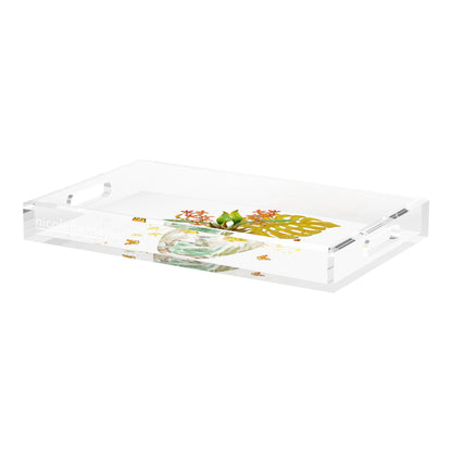 Monkey Large Jungle Dijon Acrylic Decorative Tray, 22.5 x 14.5 in. by Nicolette Mayer 
